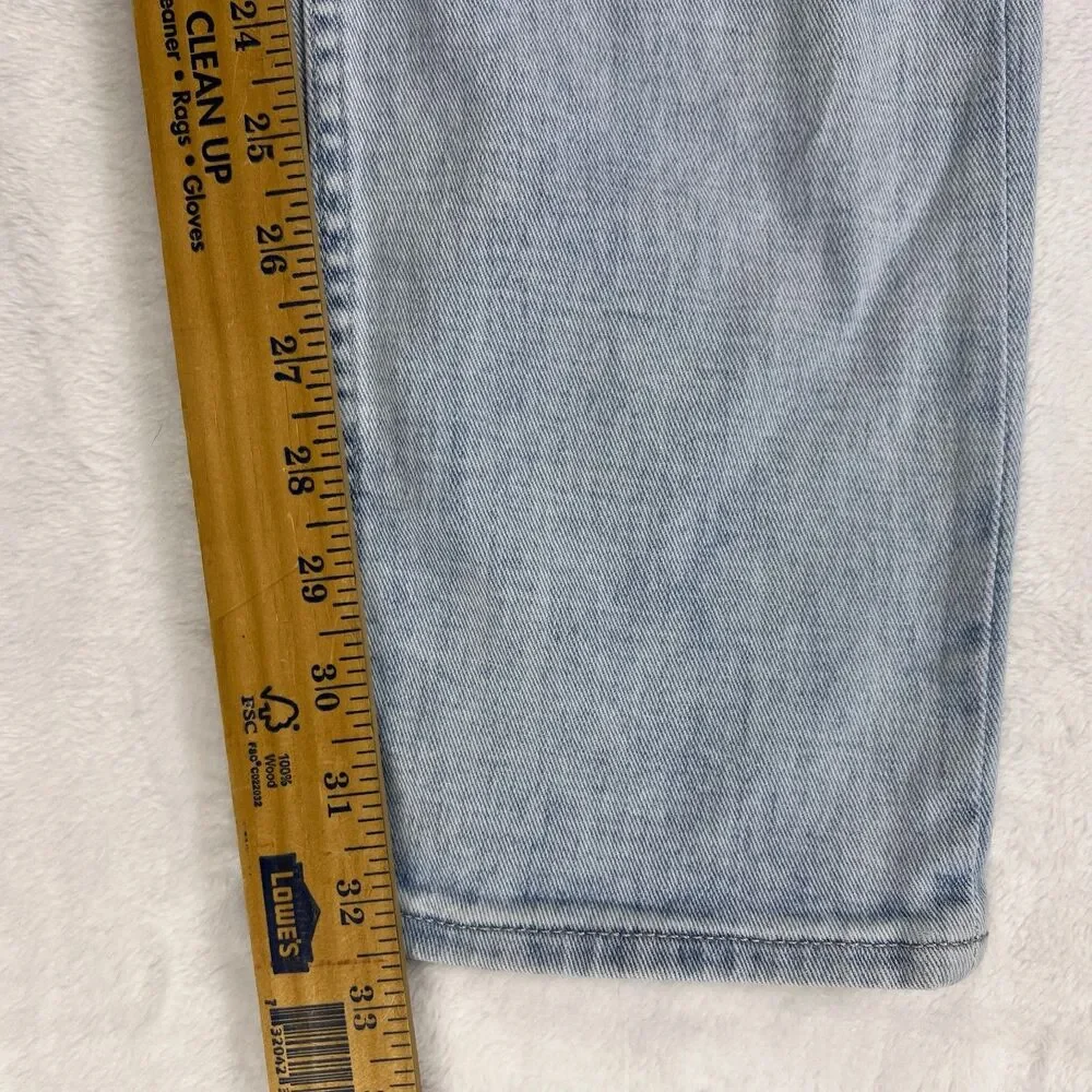 7 For All Mankind Mens Slimmy Slim Straight Leg Stretch Jeans Light Wash 7T00106